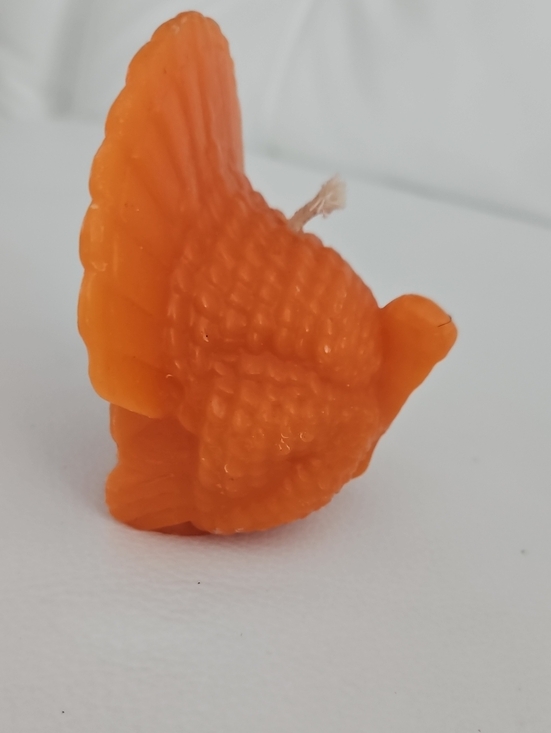unlabeled Other - Orange Turkey-Shaped Decorative Candle